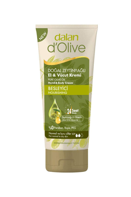 Hand and Body Cream Olive Oil Moisturizing Normal to dry skin Family Size Men Women 8.45 oz or 250 ml
