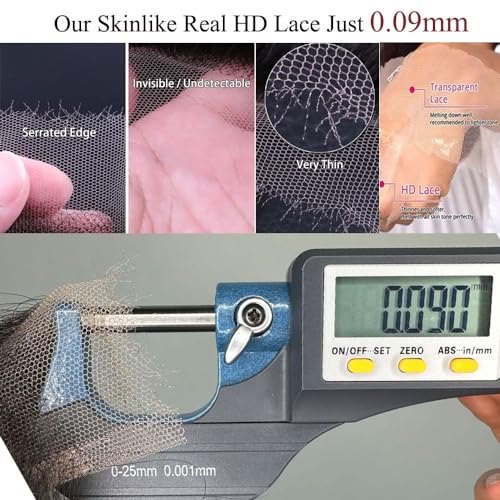 SKINLIKE Real HD Swiss Lace Closure Human Hair 5x5 Lace Closure with Clean Hairline Much More Density Full Cuticle Aligned Brazilian Human Hair Body Wave Style (20inch, HD BW 5x5 lace clsoure)