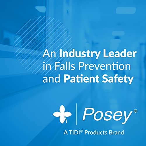 Posey 6546 Premium EZ Clean Gait Belt with Spring-Loaded Buckle – Black, 60” – Walking Belt – Qty. 1 – Home Care