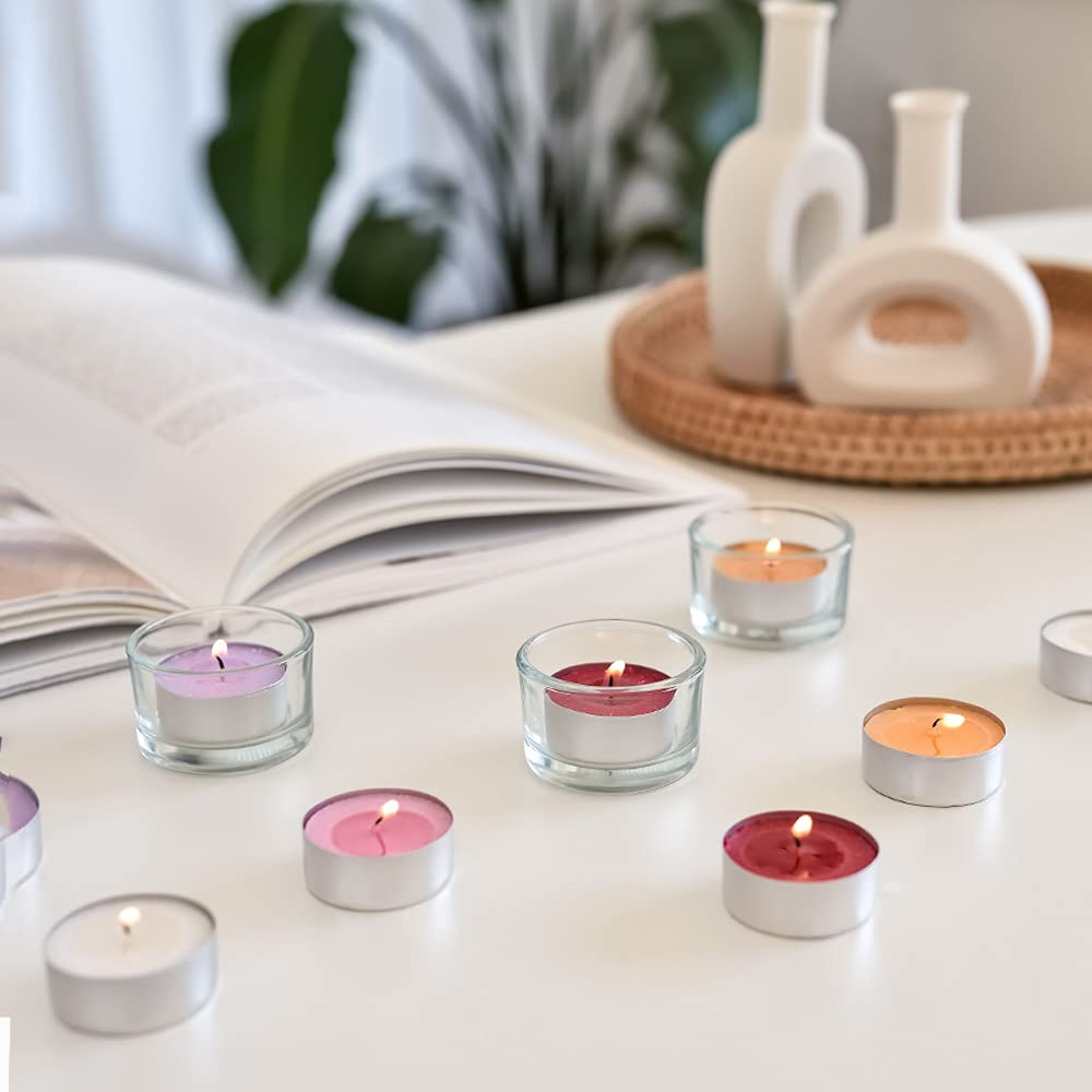 Cocod'or COCODOR Scented Tealight Candles/Winter Jasmine / 100 Pack / 4-5 Hour Extended Burn Time/Made in Italy, Cotton Wick, Scented Home Deco, Fragrance, Mother's Day