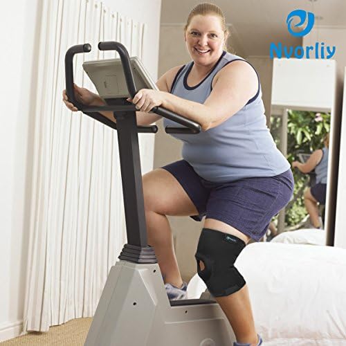 Nvorliy Plus Size Knee Compression Sleeve, Knee Brace for Large Legs Medical Support for Knee Pain Relief, Arthritis, Sports Exercise, Injury & Post-Surgery Recovery, Fit Men and Women (4XL)