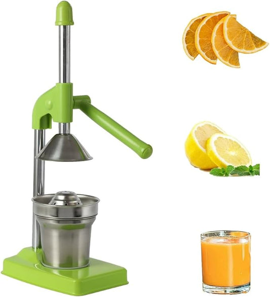 Cast Iron Juicer Hand Press, Cast Iron Juicer, Heavy Duty Hand Press Juice Extractor for Manual Juicers Stainless Steel Lemon Squeezer, Easy to Use, Home and Kitchen
