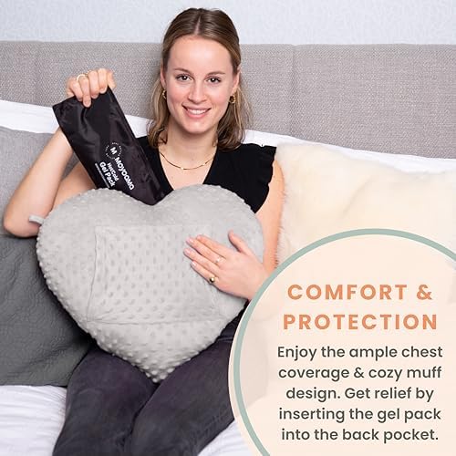 MOYOAMA Open Heart Surgery Pillow for Heart Surgery Recovery Gifts - After Bypass Surgery Must Haves, Gifts for Chest Surgery Recovery, Seatbelt Pillows for Post-Surgery, Shock Absorbing Chest Pillow