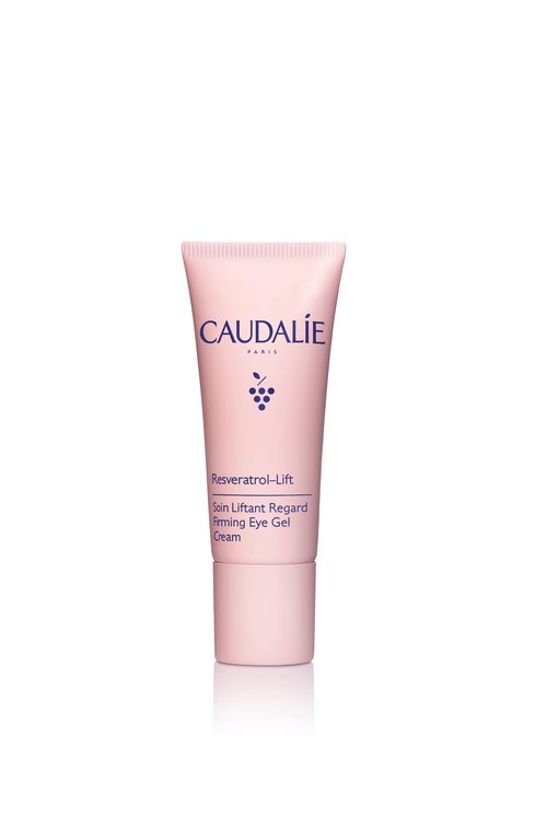 Caudalie Resveratrol-Lift Firming Depuffing Eye Gel Cream with Peptides, Hyaluronic Acid, and Vegan Collagen I - 15 mL