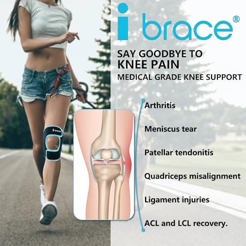 Compression Adjustable Knee Brace, Dual Patella Tendon Support Strap for Pain Relief, Arthritis, Tendonitis, ACL, Non-Slip Knee Suppport for Running, Cycling, Hiking, Soccer, Basketball,