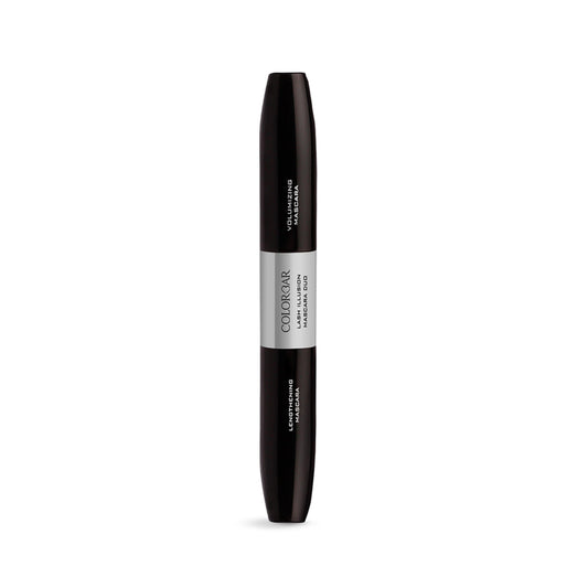 Colorbar Lash Illusion Mascara Duo - Lash Lengthening and Volumizing Mascara - Clump-Free, Crease-Proof, and Non-Flaking - Black - 0.27 oz