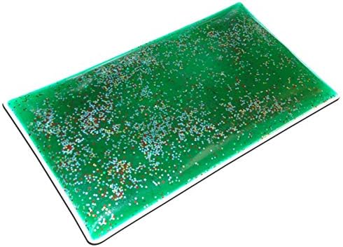 Skil-Care Weighted Rectangular Lap Pad Green Gel, 5lbs - Vinyl Covered, Heat Sealed, Calming Sensory Aid, Wipe Clean, Stimulates User, 914506