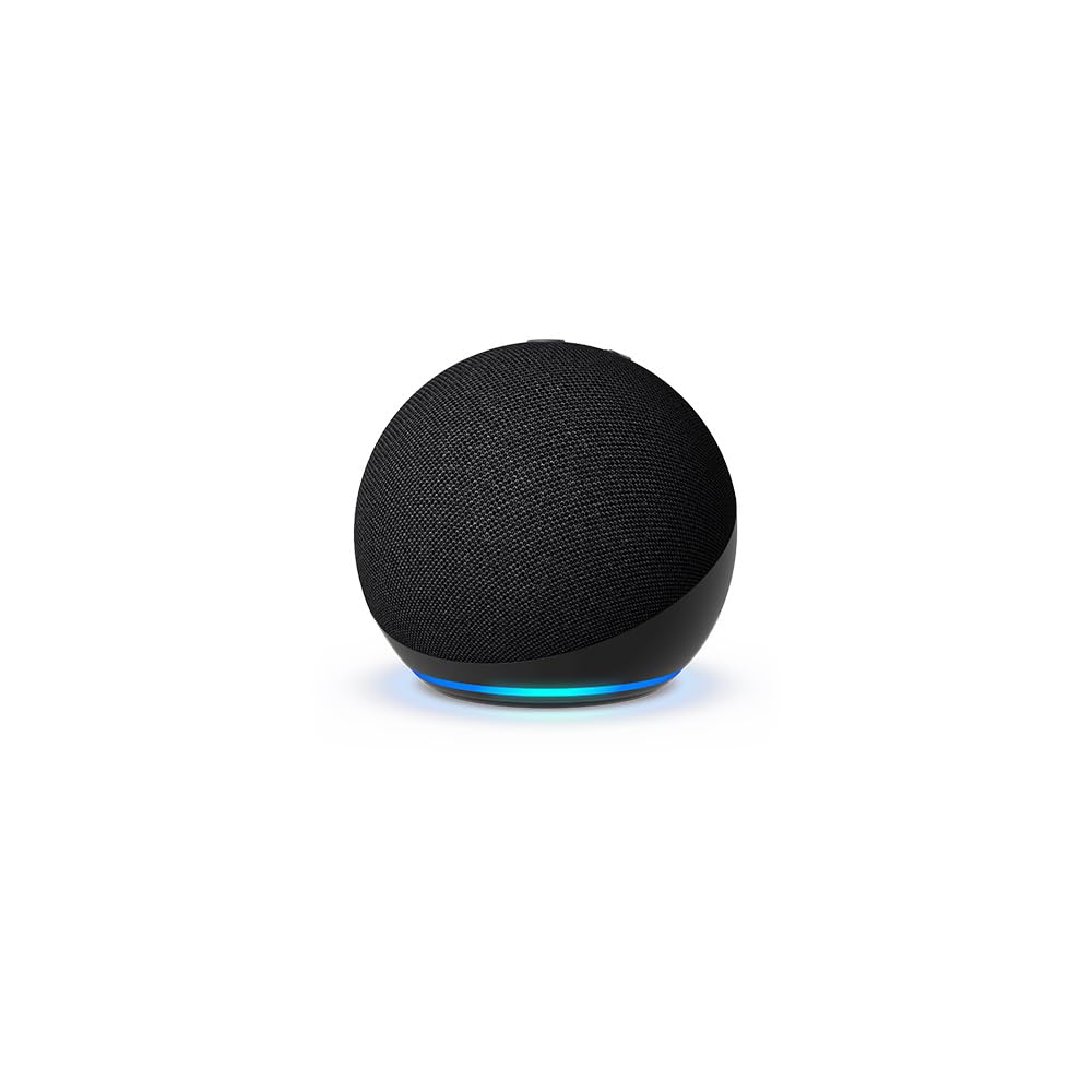 Echo Dot Bundle: Includes Echo Dot (5th Gen, 2022 release) | Charcoal & the Made for Amazon Mandalorian Baby Grogu Stand