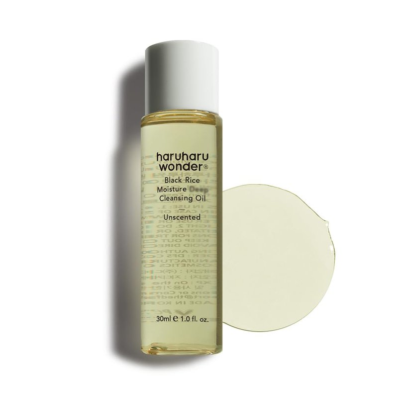 HARUHARU wonder Black Rice Moisture Cleansing Oil, Double Cleansing, Daily Makeup remover, Pore and Blackheads Oil Cleanser, Korean Skincare for sensitive Skin