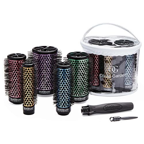 Olivia Garden MultiBrush - Non-Electrical Detachable Thermal Brush with Ceramic Barrel