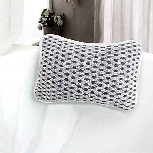 Luxury Bath Pillows for Tub, Slip Resistant Waterproof Bath Pillows for Tub Neck and Back Support with 2 Strong Suction Cups, Relaxing Spa Essentials
