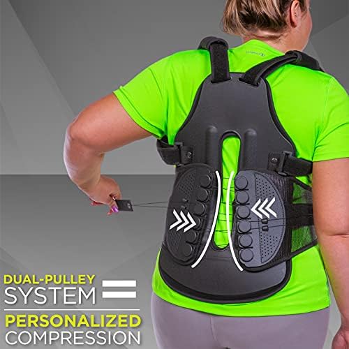 BraceAbility TLSO Full-Body Back Brace Support - Hard Postural Clamshell Jacket for Thoracic Kyphosis, Scoliosis, Scheuermann's Disease, Posture Correction, Post-Surgery Recovery (Small)