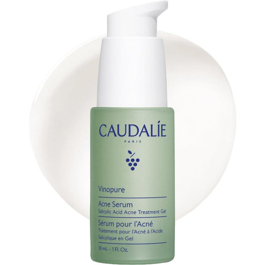 Caudalie Vinopure Acne Treatment, Salicylic Acid Serum to Treat and Prevent Blemishes - 30 mL