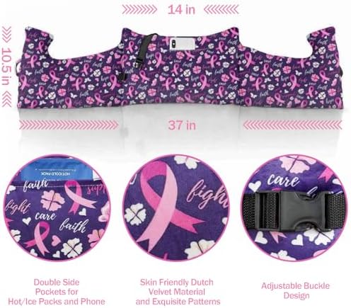 Mastectomy Pillow - Post Surgery Pillow, Breast Pillow for Sleeping After Heart Surgery, Lumpectomy Pillow, Breast Reduction & Augmentation Pillow Double Mastectomy Gifts for Women