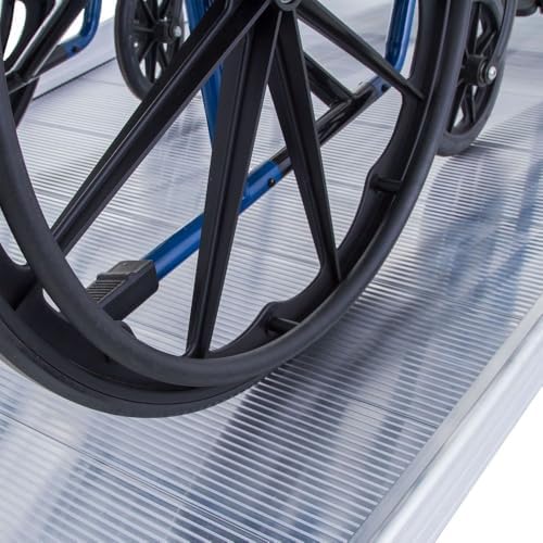3' L Silver Spring Portable Wheelchair Ramp with Handrails, 850 lb. Capacity for Scooters, Walkers, Canes, Rollators - 3' L x 36" W