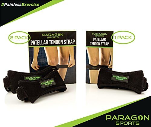 Patella Knee Strap for Running, Fitness, Stairs Climbing/Adjustable Patellar Tendon Support Band for Basketball, Athletics Pain Relief Brace for Jumper's Knee and Chondromalacia