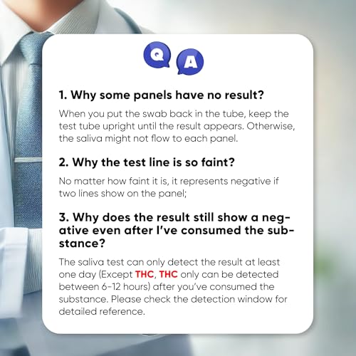 Prime Screen [50 Pack] 6 Panel Oral Saliva Drug Test Kit, Employment and Insurance Testing (AMP, COC, MET, OPI, PCP, THC) - ODOA-166