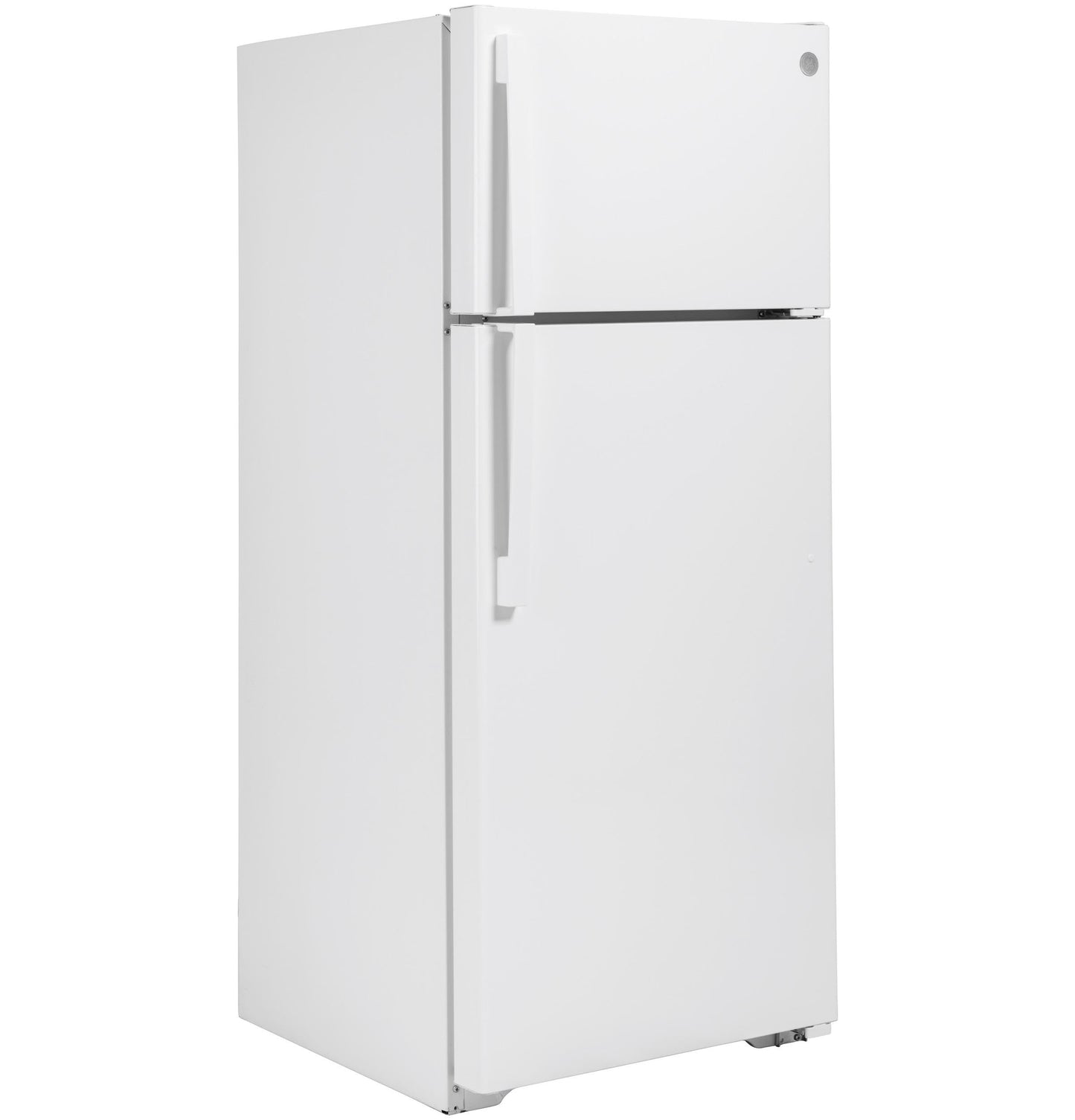 GE GTS18HGNRWW 28 Inch Top Freezer Refrigerator with 17.5 Cu. Ft. Capacity, Reversible Hinges, Gallon Door Shelves, Adjustable Glass Shelves, Frost Free