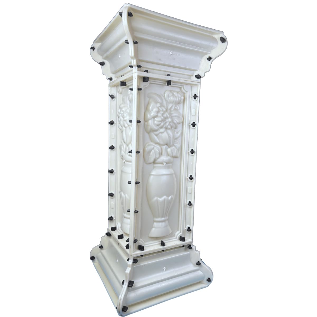 DIYUNIMOULD 38.18" Height Heavy Duty Pillar Concrete Molds for Balcony - Reusable Thickened Cement Casting Mould, Concrete Baluster & Column Forming Molds