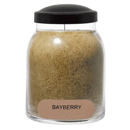A Cheerful Giver - Bayberry Baby Scented Glass Jar Candle (6oz) with Lid & True to Life Fragrance Made in USA