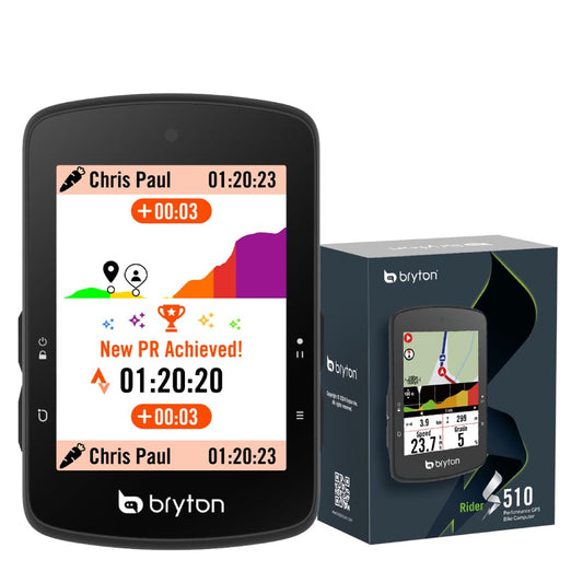 Bryton Rider S510 2.8 Inch Color LCD Touchscreen GPS Bike/Cycling Computer, Offline USA Map, Compatible with Bike Radar, 30hrs Long Battery Life, Navigation with Turn-by Turn Follow Track Waterproof