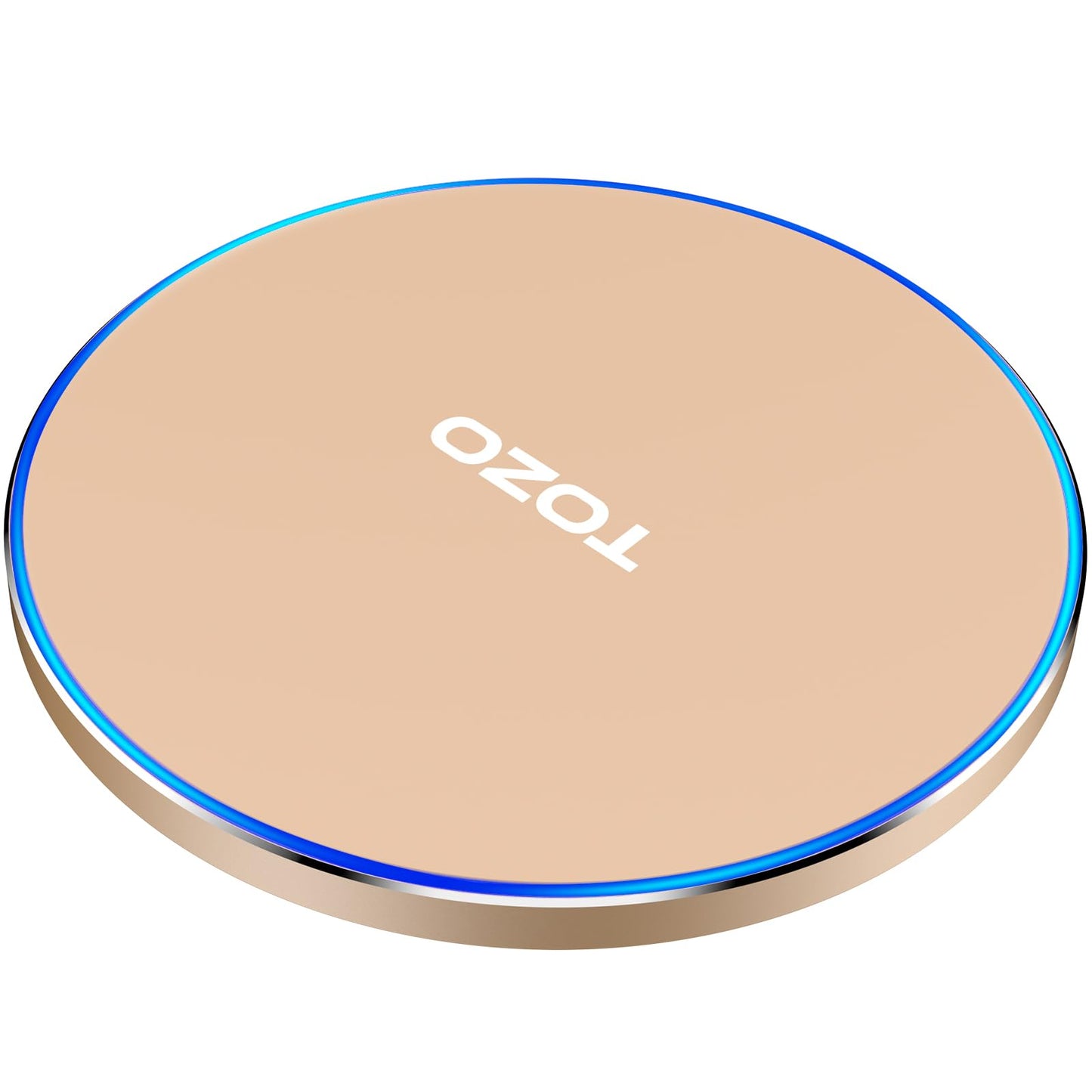 TOZO W1 New Anti-Slip Aircraft-Grade Aluminum Wireless Charger 15W Max Fast Wireless Charging Pad Compatible with iPhone 17/17 Pro/17 Pro Max/Air/16/15/14/SE Series, Samsung Galaxy S25/S24/S23