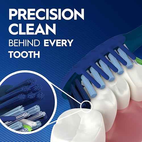 Oral-B Pro Health CrossAction Plaque Removal toothbrushes, 6 Count Toothbrush Soft, Deep Reach in Tight Spaces, Tongue Scraper Tooth Brush, Plaque Fighter, Gentle on Teeth, Gum stimulators