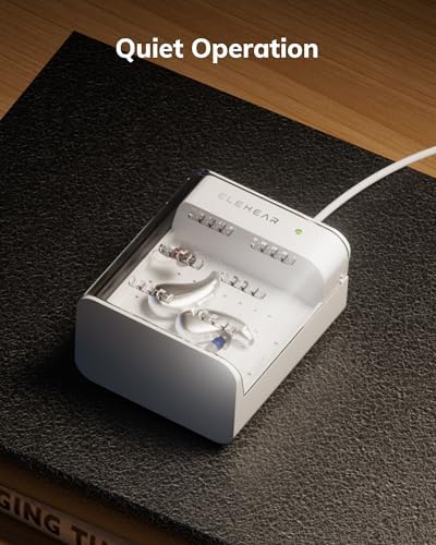 Hearing Aid Dryer and Dehumidifier, Removes Moisture, Sweat, and Dust from Hearing Amplifiers, Earbuds
