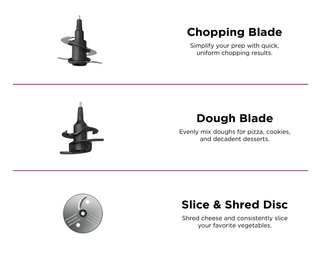Ninja Professional Food Processor, 850 Watt motor, 9-Cup Capacity, 3 Auto iQ Preset Programs, Powerful dough mixer, Gray (BN600)