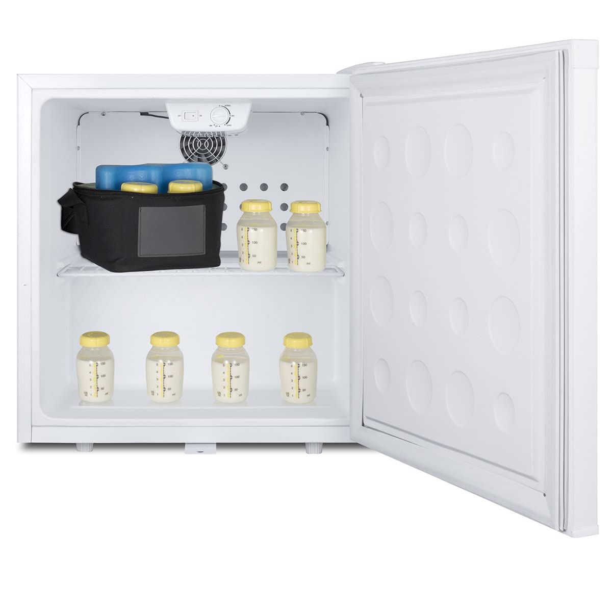 ACCUCOLD Momcube 19” Breast Milk Refrigerator, 1.7 cu.ft. Capacity, Compact Refrigerator, Medical Refrigerator, Lock, White - MC2