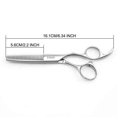 6 INCH Hair Cutting Scissors and 5.5 INCH Hair Thinning Scissors Barber Scissors Hair Scissors Kinsaro