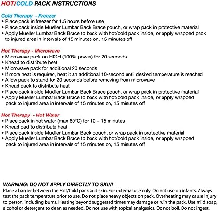 MUELLER Sports Medicine 4-in-1 Lumbar Back Brace with Hot/Cold Pack, Ideal for Upper and Lower Back Pain, Relief & Support for Men and Women, Strains, Sciatica, Scoliosis, Black, One Size