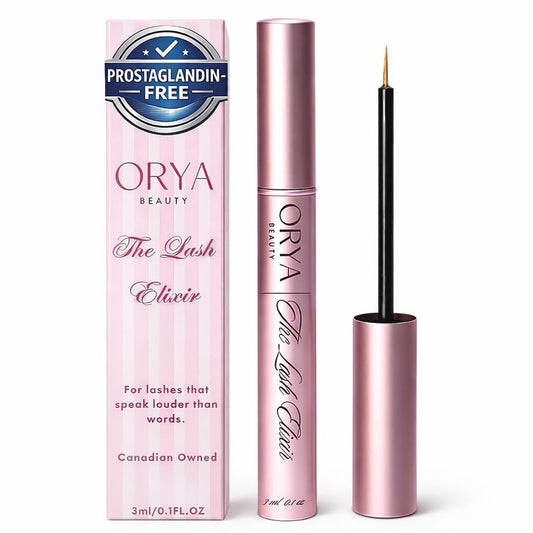 ORYA Beauty Eyelash Growth Serum - Prostaglandin-Free, Visible Results in 2-4 Weeks, 100% Natural Vegan Formula for Sensitive Eyes, 3ml