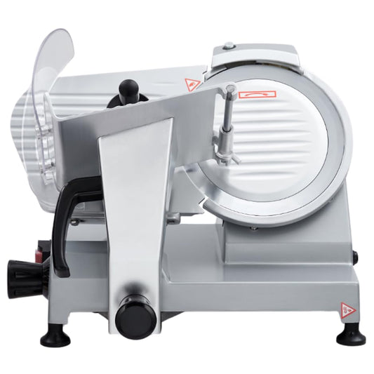 180W+370W Dual Power 110V/60Hz Commercial Electric Meat Slicer – 12" (300mm) Stainless Steel Removable Blade, 0-7mm Adjustable Thickness Deli Slicer for Home & Restaurant