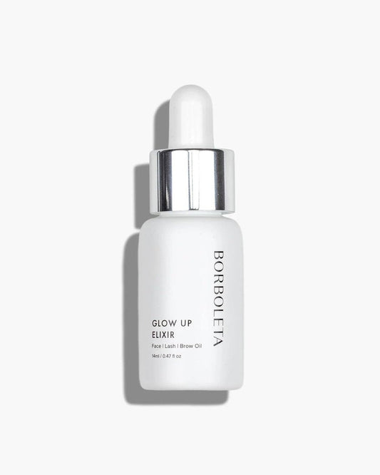 Borboleta Glow Up Elixir - An Antioxidant Rich Brow and Lash Oil to Hydrate and Nourish Skin, Lashes, and Brows