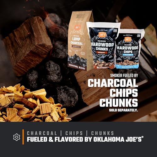 Oklahoma Joe's® Bronco 18 in. Heavy Duty Charcoal Drum Smoker and Grill with 284 sq. in. Cooking Area in Black, Smoker Grill