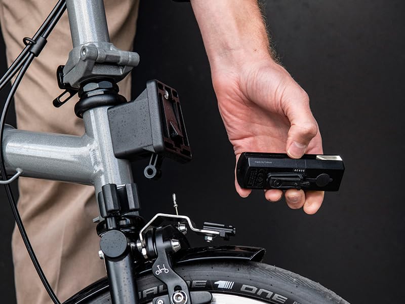 Brompton Front USB Rechargeable Bike Light – 500 Lumens | Handlebar Mount | Lithium Battery | Black