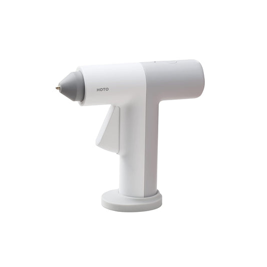 HOTO Cordless Hot Glue Gun, Minimalist Style, 30s Heating Fast, Smart Power-off, Compact Size, Intelligent Temperature Control, USB-C Rechargeable,10 Mini Sticks for Crafts, DIY Arts, Home Repairs