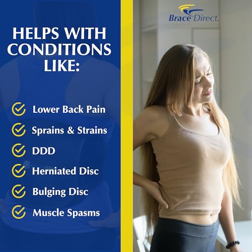 Plus Size Adjustable LSO Lumbar Back Brace with Extension - Lower Back Pain Relief, Sciatica, Herniated Disc, DDD & Spinal Stenosis - Pulley Compression - Breathable & Lightweight - L0642 - by Brace