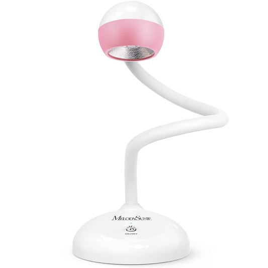 MelodySusie Gooseneck Cordless UV Nail Lamp with Adjustable Light Angle, S-Pro09M 2-in-1 Rechargeable Fast Curing Nail Dryer Cures All Gels, Especially Rhinestone Glue & Liner Gel Polish