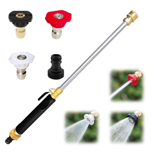 2026 Jet Nozzle Power Washer for Garden Hose, Pressure Washer Wand Attachment with High Pressure Hose Nozzle, Pressure Washers for Car Yard Patio Driveway Outdoor Cleaning (Black)