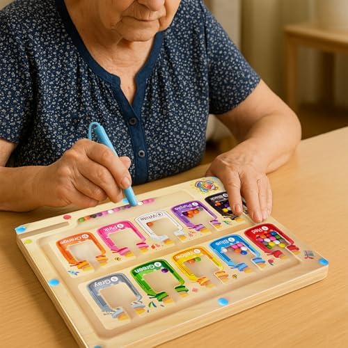 Dementia Activities for Seniors, Matching Games for Adults with Dementia Activities, Alzheimers Products for Elderly, Busy Boxes for Dementia Patients, Gift for Patients in Nursing Home