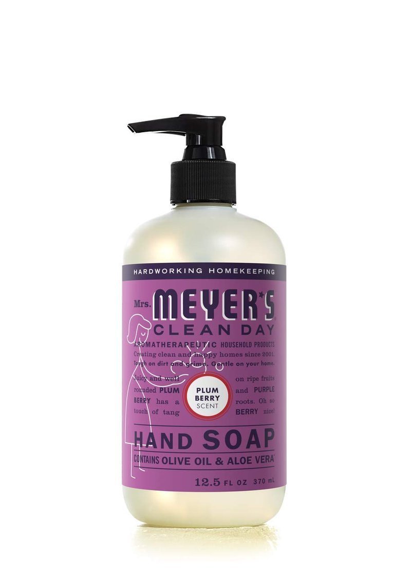 Mrs. Meyer's Clean Day Liquid Hand Soap 6 Scent Variety, Lavender, Rainwater, Oat Blossom, Plumberry, Lemon Verbena, Basil, 12.5 oz, 6 Count