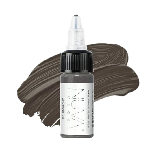Nuva Scalp Micro-Pigmentation Ink - Customizable, Neutral Undertone for SMP Procedures, Vegan, Made in USA (Dark Brown)