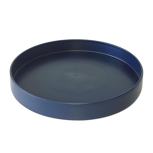 Afrine 1 Pack 12 inch Plant Saucer Drip Tray, Heavy Sturdy Plastic Planter Flower Pot Drainage Tray Plate Saucers for Indoor Outdoor Garden, Plant Water Drip Trays for pots Base (12", Blue)
