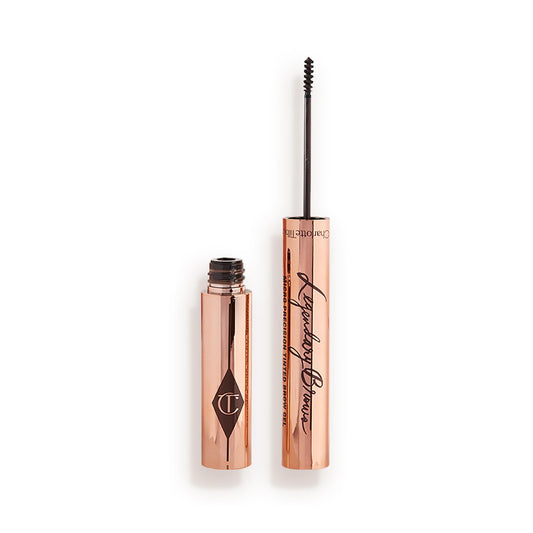 Charlotte Tilbury Legendary Brows Tinted Eyebrow Gel - Micro-Precision Brow Brush Adds Fullness, Texture & Feathered Definition - Water-Resistant Formula - Black Brown
