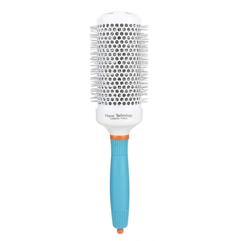Baxnore Aluminum Moroccan Oil Round Brush, Round Hair Brush, Roller Hairbrush for Blow Drying, Curling, Straightening, 10.6x1.3in, 25#, Pink (53# (1200 single model price 11))