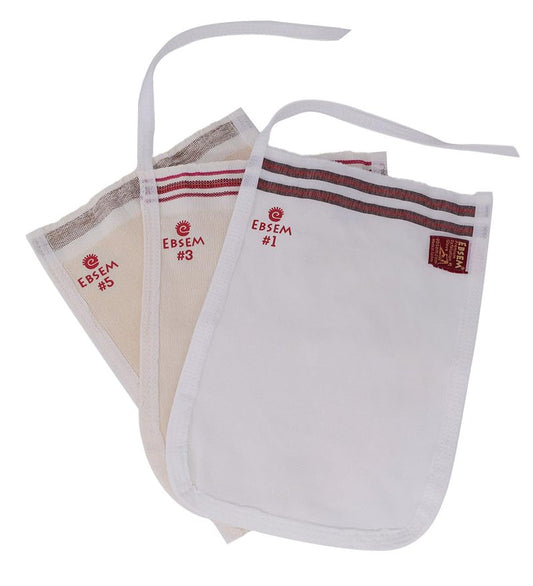 EBSEM 3 Different Gloves Turkish Bath Hamam Hammam Spa Exfoliator Peeling Kese Mitt Face, Body, Foot Exfoliating Gloves