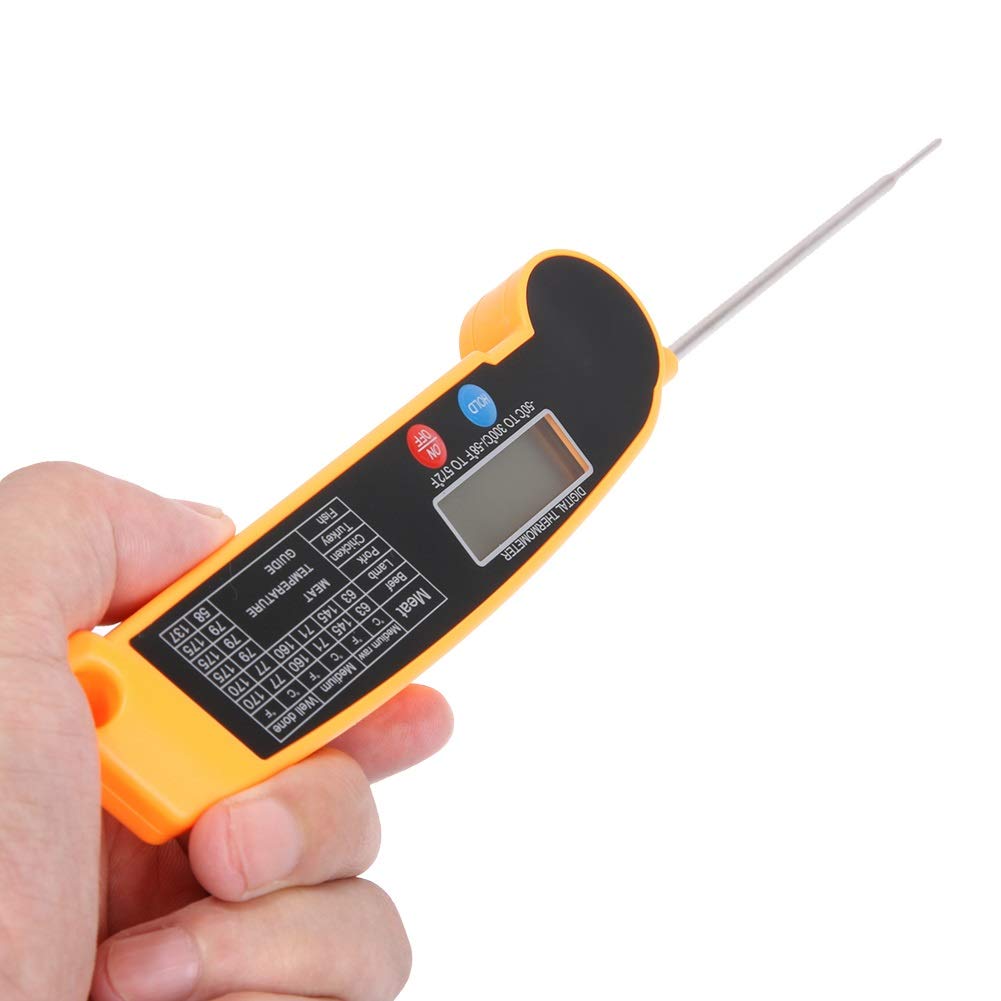 ZIYANZH Kitchen Thermometer Meat Digital Cooking Food Probe Folding