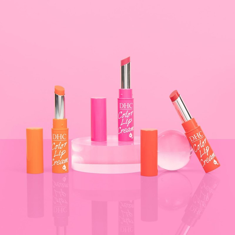 DHC Color Lip Cream 3 Pack, Red, Pink and Apricot